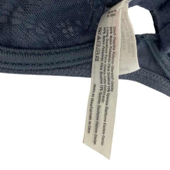 Free People Lace Triangle wired Bra in Navy blue storm Size 34A - Picture 5 of 6